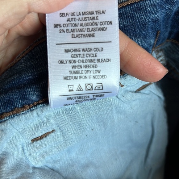 Joe’s Jeans Lara Mid Rise Raw Hem straight ankle jean denim blue pants size 31 - Picture 7 of 9